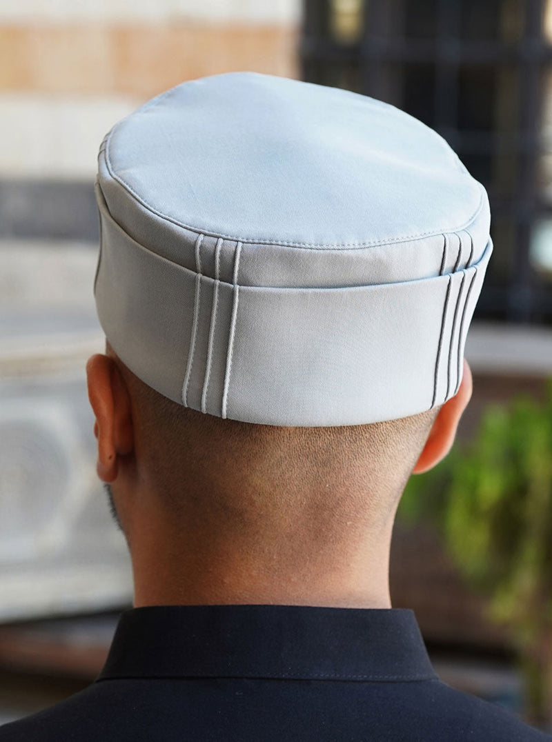 Cotton and Lyocell Folded Pintucked Kufi