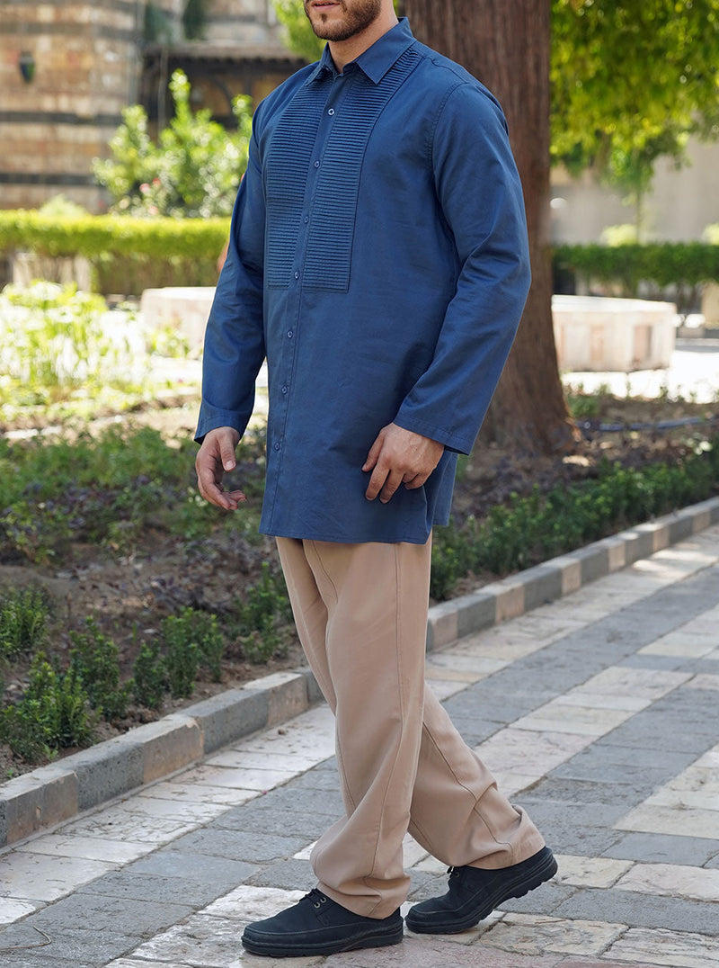 Tuxedo Pleats Shirt