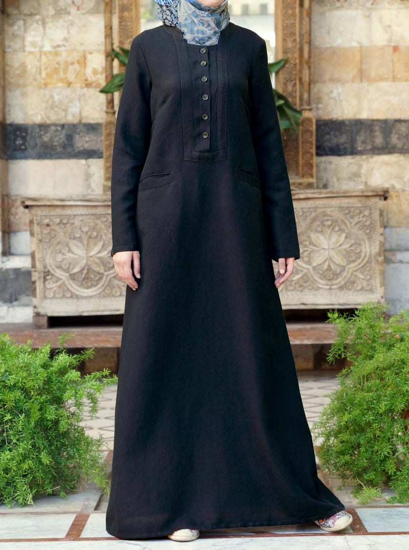 Adila Linen Maxi Dress