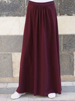 Ruched Front Jersey Maxi Skirt
