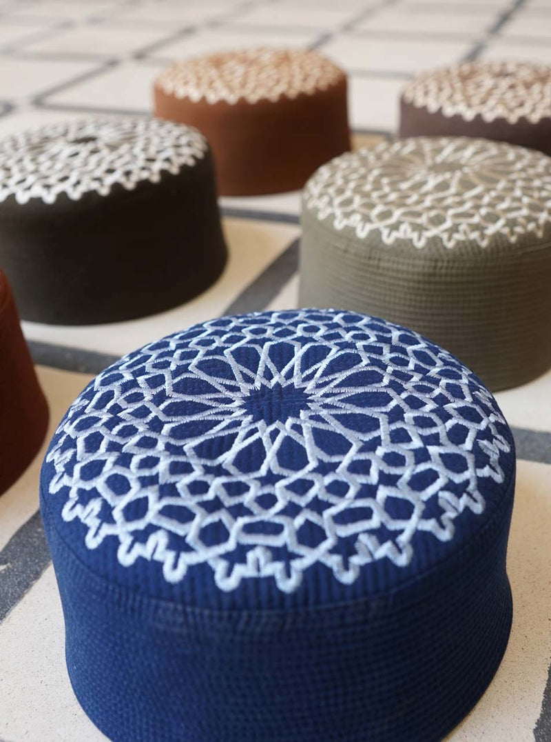 Geometrical Turban Kufi Hat