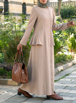Peplum Maxi Dress