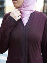 Flared A-Line Lace Abaya