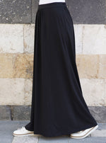 Ruched Front Jersey Maxi Skirt