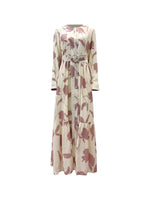Reem Button Floral Maxi - Rosewood Petal
