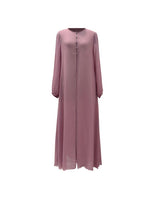 Hawa Chiffon Cardigan - Dusty Plum