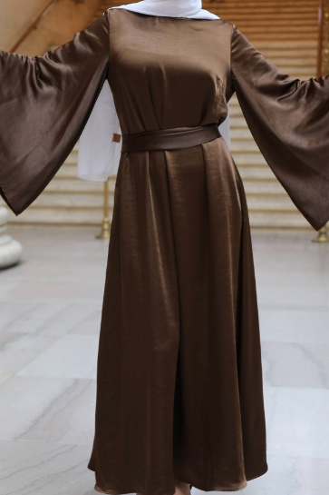 Aliya Evening Dress - Espresso