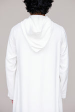 Wooden Button Thobe with Hoodie