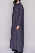 Twine Embroidered Thobe with Zipper