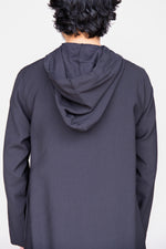 Wooden Button Thobe with Hoodie