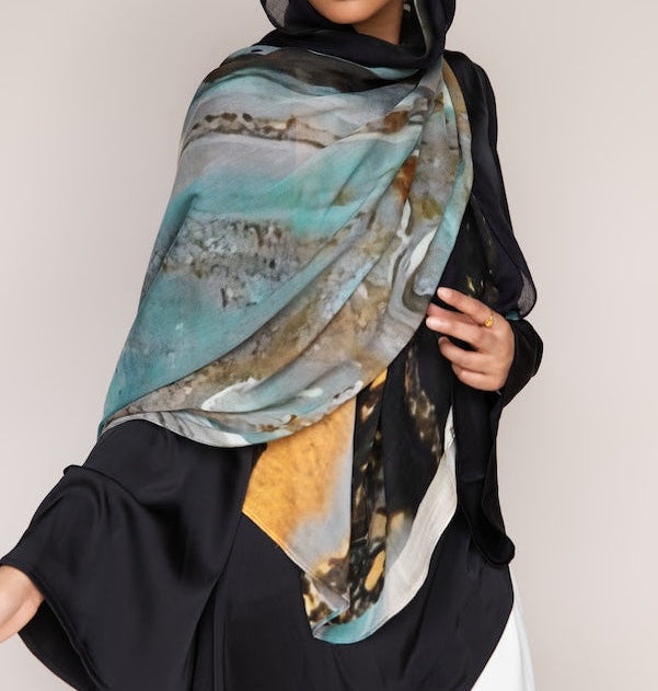 PRINTED MODAL - MIDNIGHT TIDE