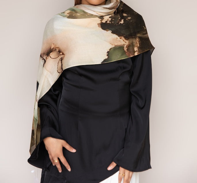 PRINTED MODAL - DESERT MOSS