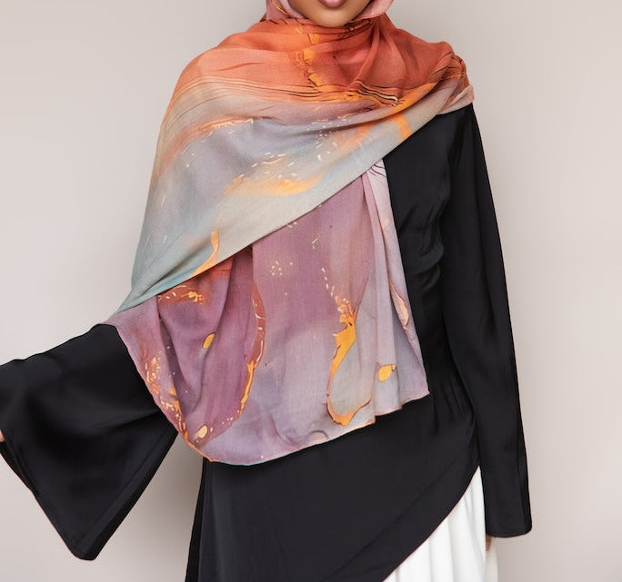 PRINTED MODAL - SUNSET PETAL