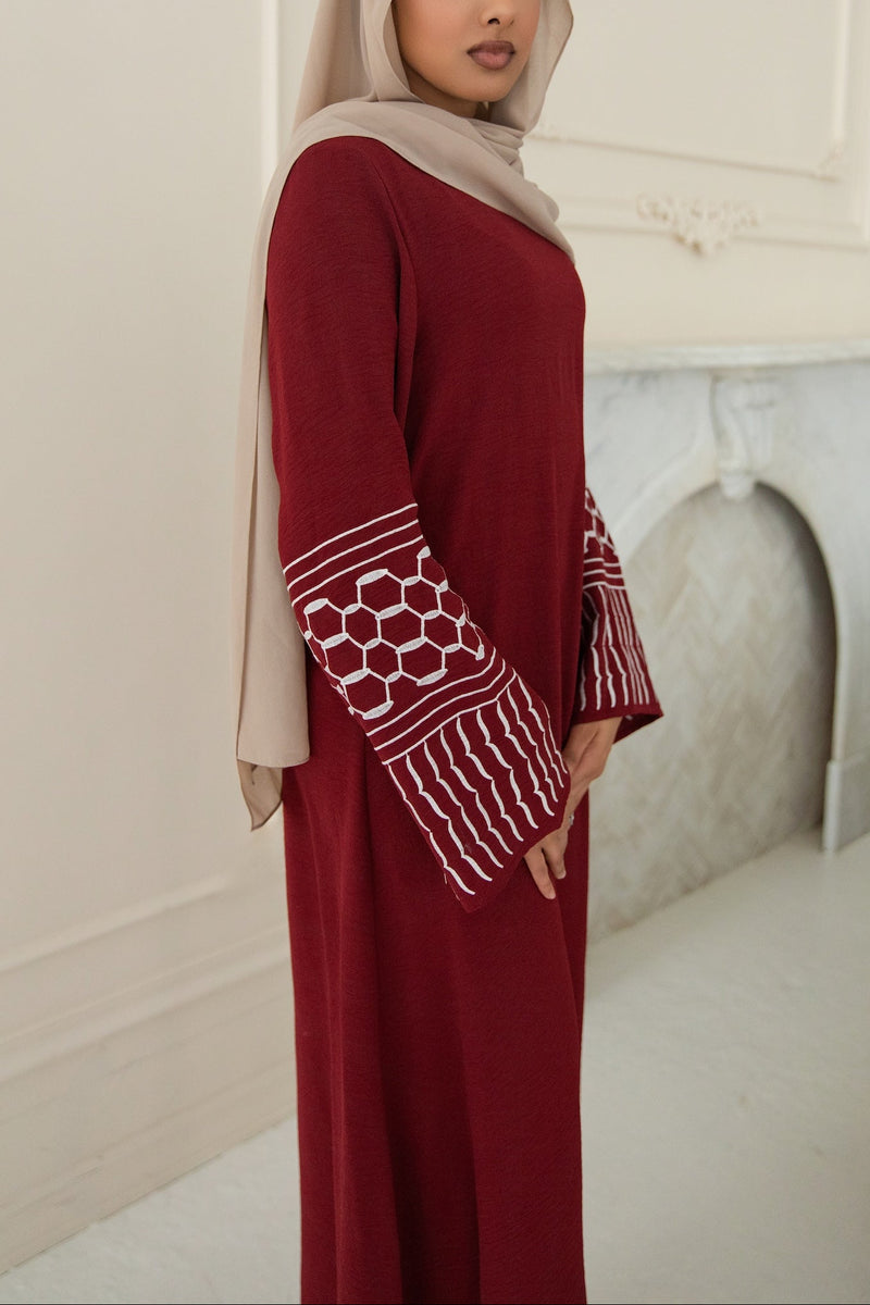 Najat Keffiyah Abaya - Rumaan