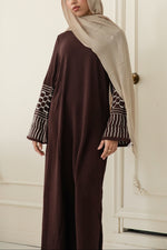 Najat Keffiyah Abaya - Toasted Mocha