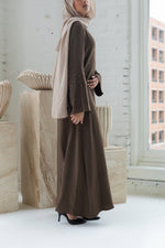 Najat Keffiyah Abaya - Dark Henna