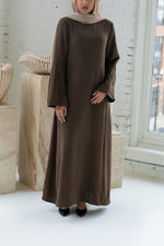 Najat Keffiyah Abaya - Dark Henna