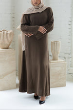 Najat Keffiyah Abaya - Dark Henna