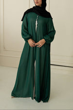 Hawa Chiffon Cardigan - Evergreen