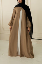 Hawa Chiffon Cardigan - Creme Brulee