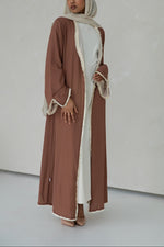 Alwan Reversible Kimono Abaya - Tiramisu