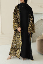 Ridaa Sequin Abaya - Liquid Gold