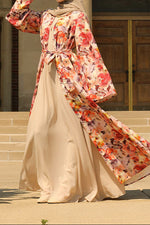 Nawar Kimono Abaya - Fall Sunset