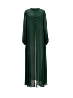 Hawa Chiffon Cardigan - Evergreen