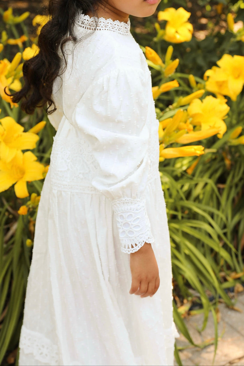 Mini Nur Linen Maxi Dress – Cloud White