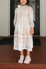 Mini Avery Lace Maxi Dress - Chai Tea Latte