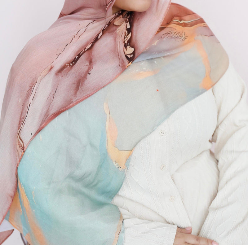 PRINTED MODAL - SUNSET PETAL