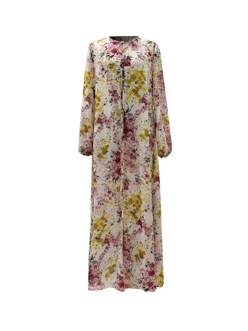 Hawa Chiffon Cardigan - Marigold