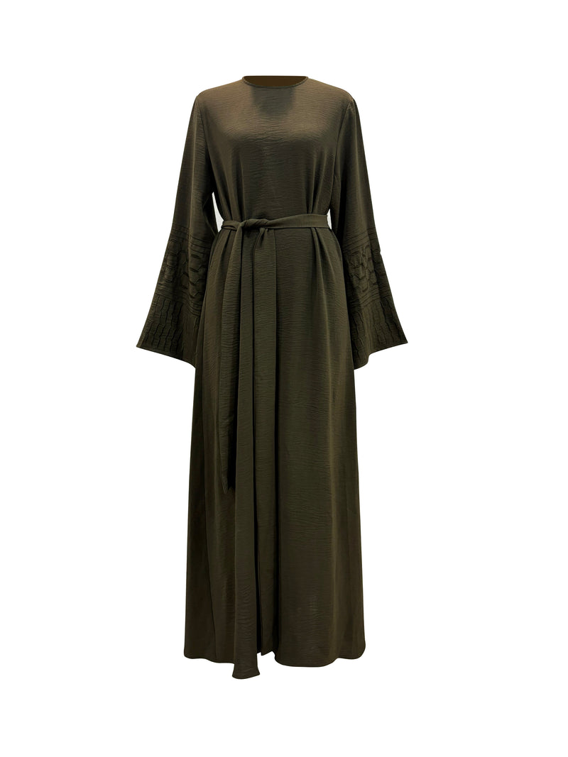 Najat Keffiyah Abaya - Dark Henna