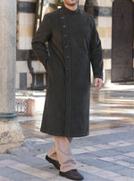 Side Buttoned Corduroy Jubba