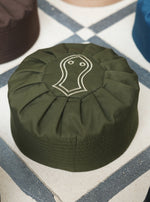 Mercerized Cotton Sandal Pleated Kufi