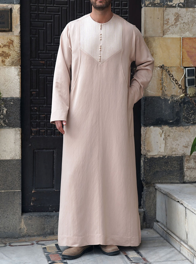 Sana Twine Embroidered Thobe