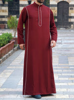 jumuah thobe with contrast details