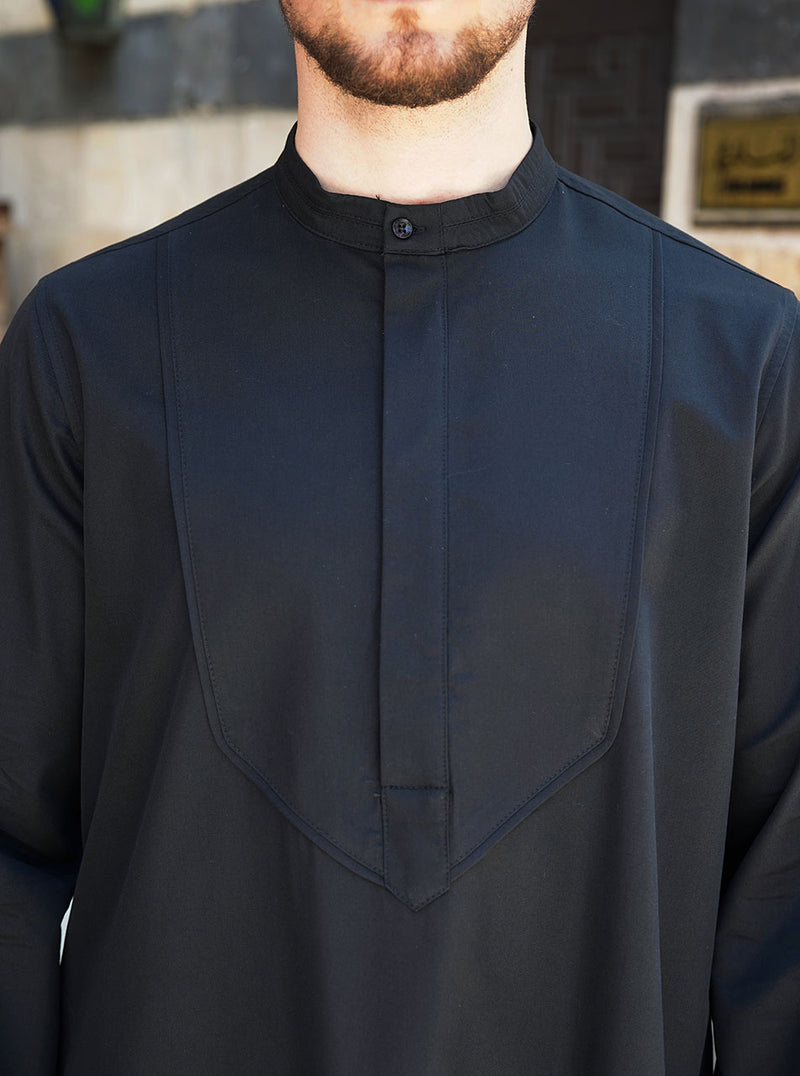 breathable modern muslim thobe with natural fabric