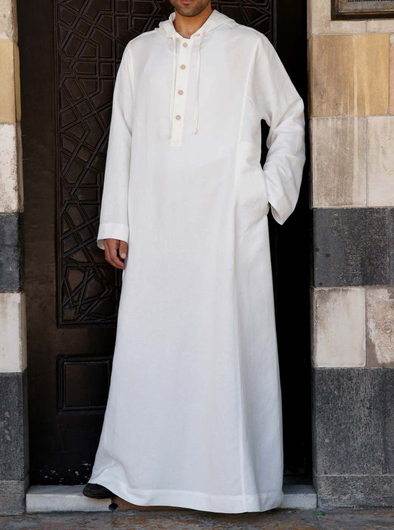 Linen Hooded Thobe