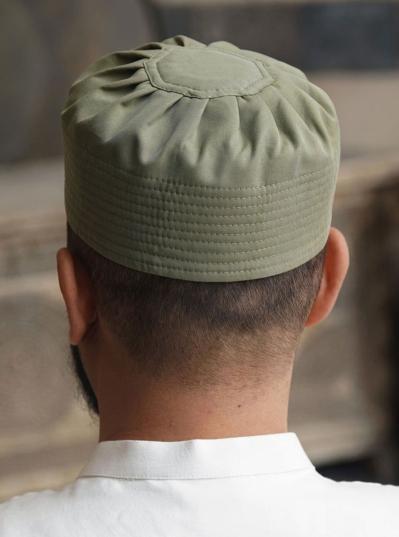 Cotton and Lyocell Pleated Hat