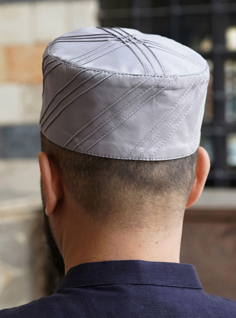 Angled Pintucked Kufi