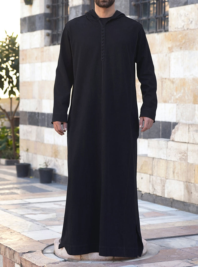 men's moroccan brushed cotton thobe