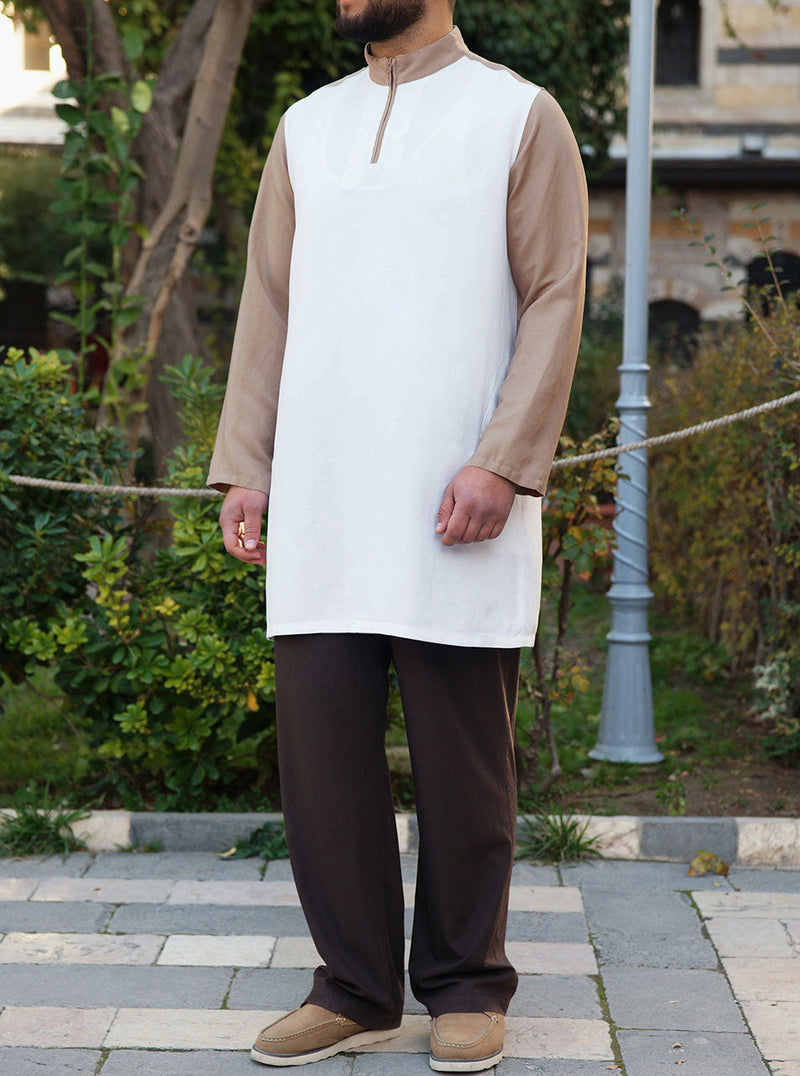 Linen Bi-Color Tunic