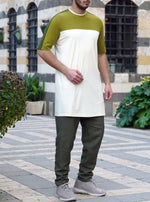 Tri-Color Short Sleeve Top