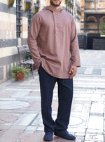 Side Buttoned Hoodie