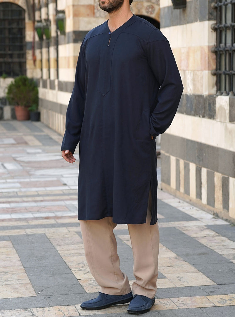 Soft V-Neck Kurta