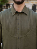 Curved Pintucked Section Top