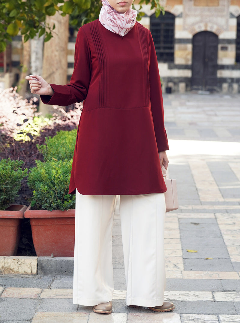 Pleated Bunches Tunic