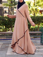 Crossover Layered Abaya