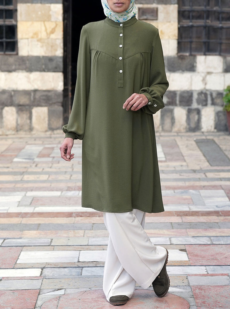 Tunic with Gathering